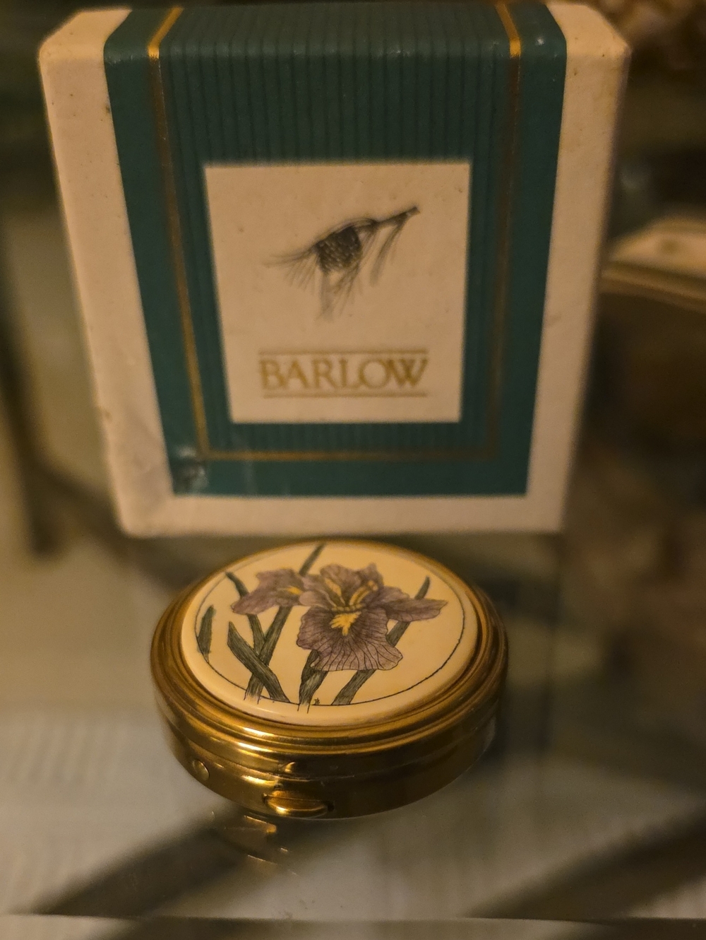 Barlow Floral Pill Holder Iris